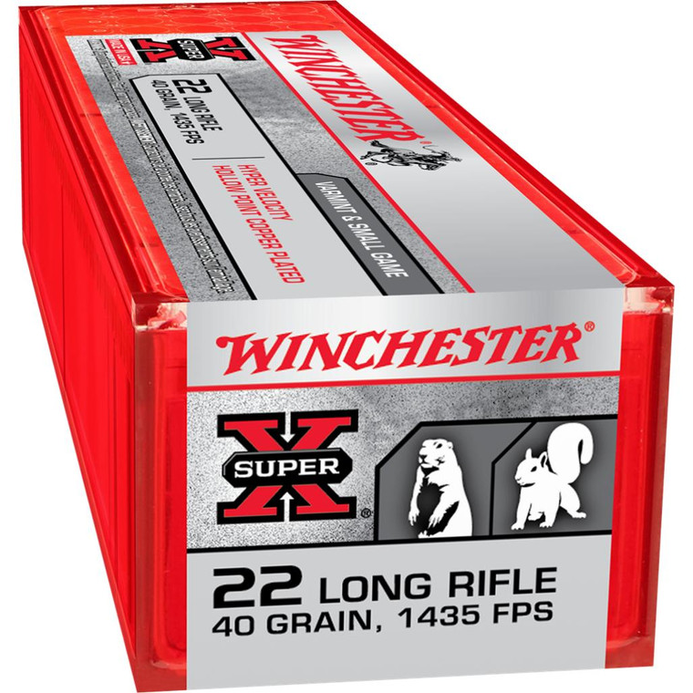 Winchester Super X 22 LR 40gr HP Copper HP