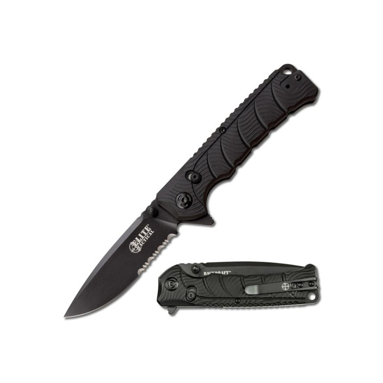 Elite Tactical - Backdraft - Serrated Folding Knife