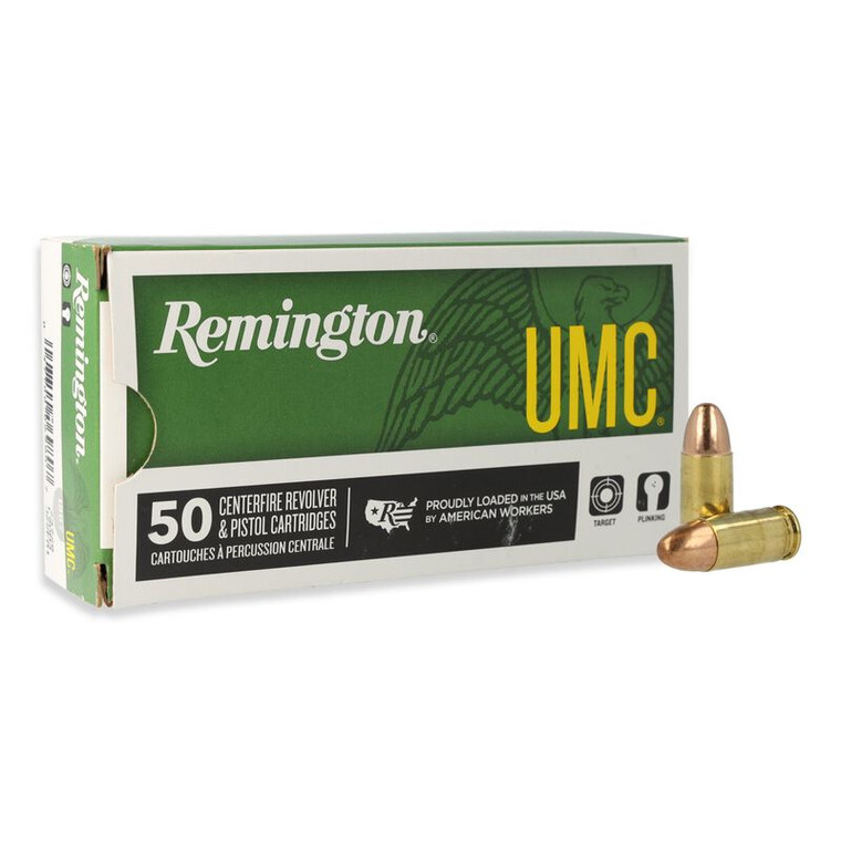Remington UMC 9mm Luger 124gr fmj