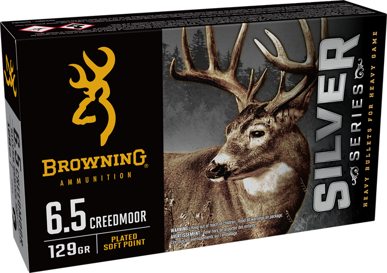 Browning Silver 6.5 Creedmoor 129gr Plated Soft Point