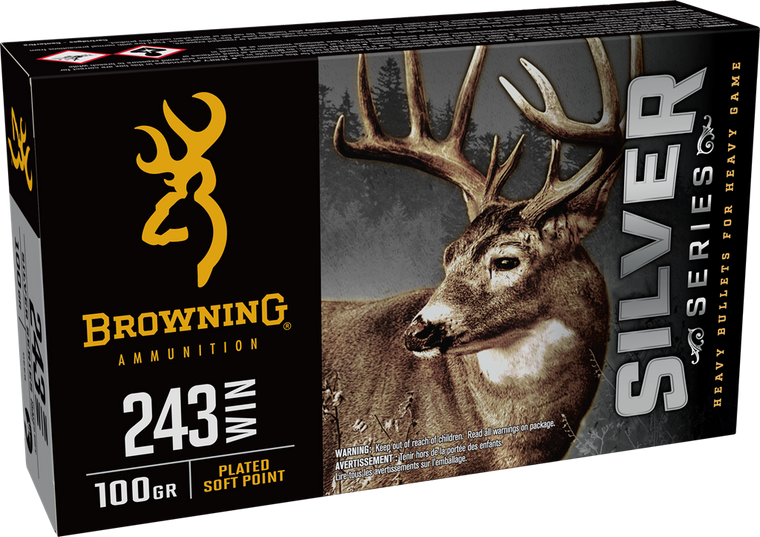 Browning Silver 243 Win 100gr Plated Soft Point