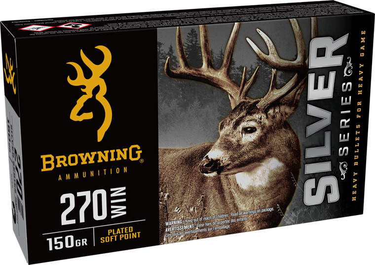 Browning Silver 270 Win 150gr Plated Soft Point