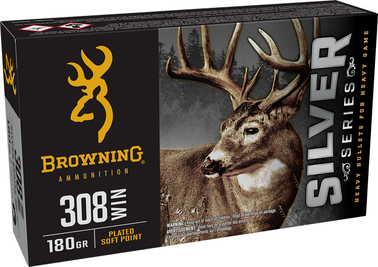 Browning Silver 308 Win 180gr Plated Soft Point
