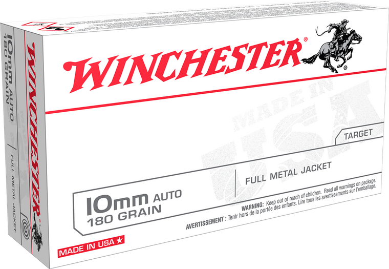 Winchester USA 10mm Auto, 180gr FMJ