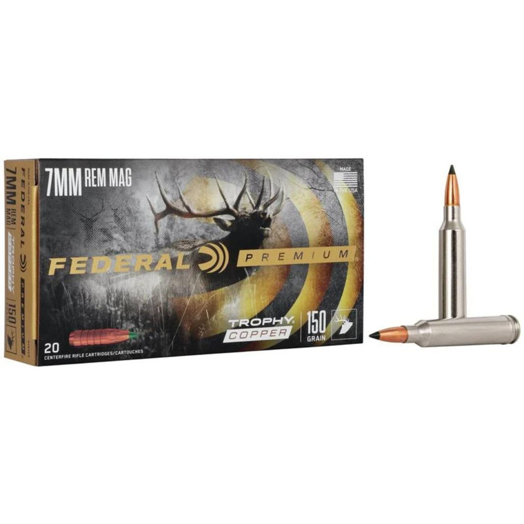 Federal Trophy Copper 7mm Rem Magnum 150 Grain