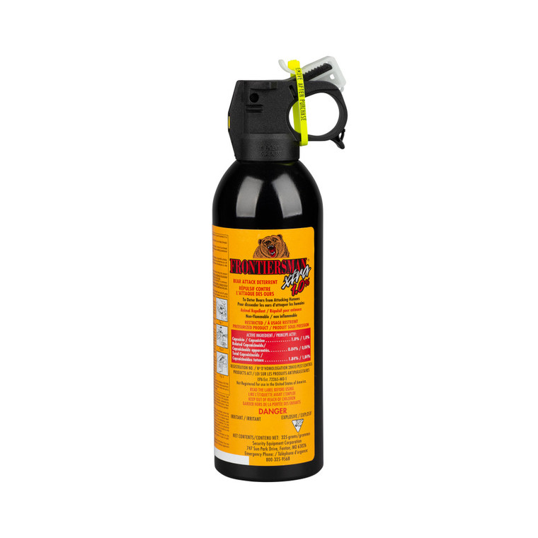 Sabre Frontiersman Xtra 325-gram Bear Spray with Glow-in-the-Dark Safety