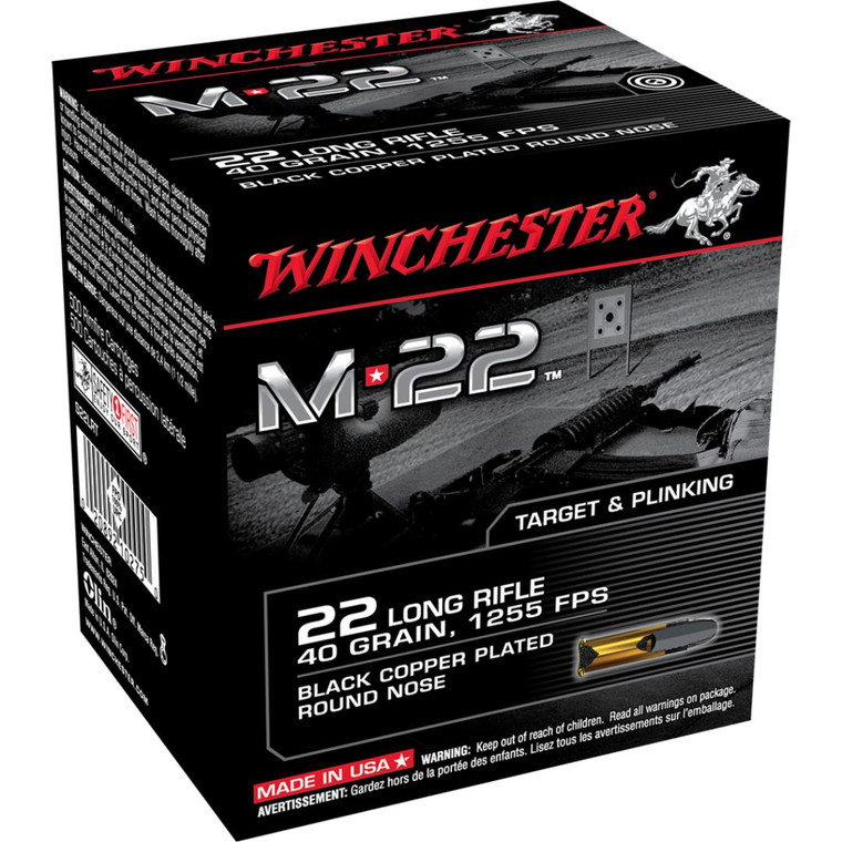 Winchester M22 22 LR 40gr LRN 1000rnds