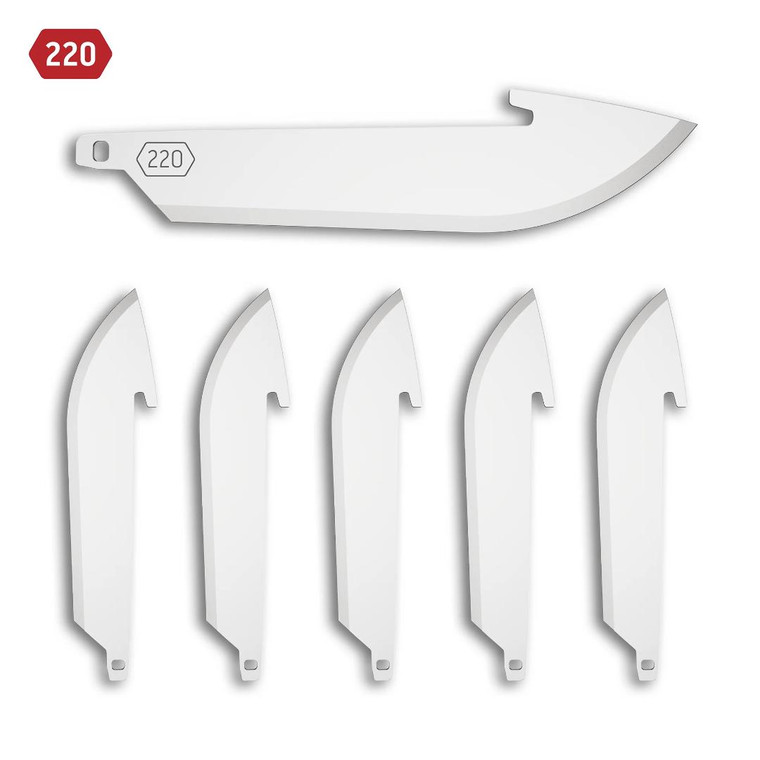 Outdoor Edge 2.2" Drop Point Replacement Blades 6 pak