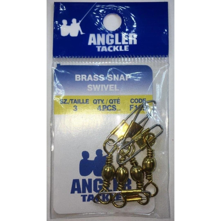 Angler Swivel Snap Brass