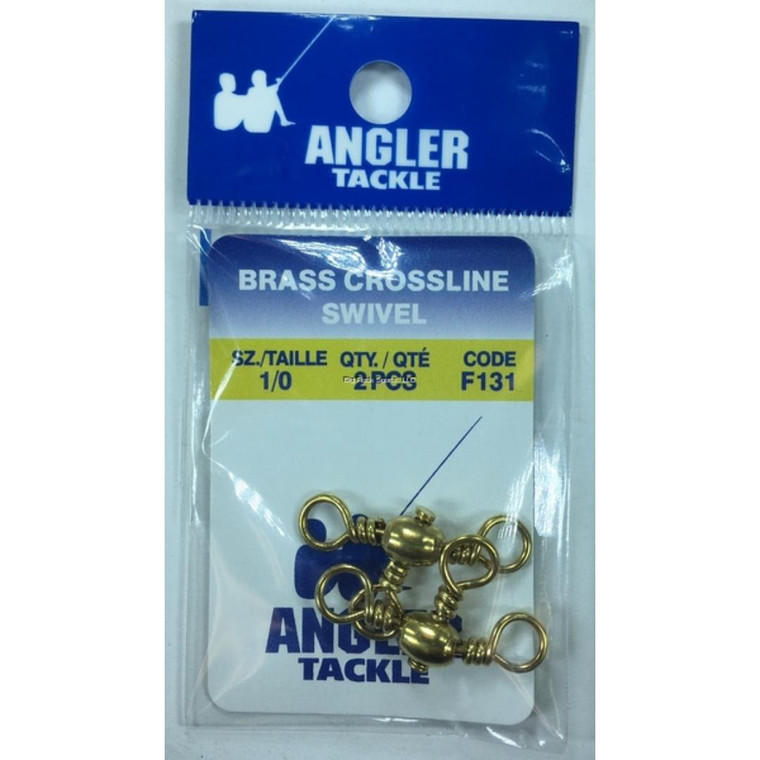 Angler Swivel Crossline Brass