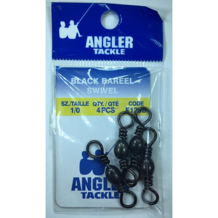 Angler Swivel Barrel Black