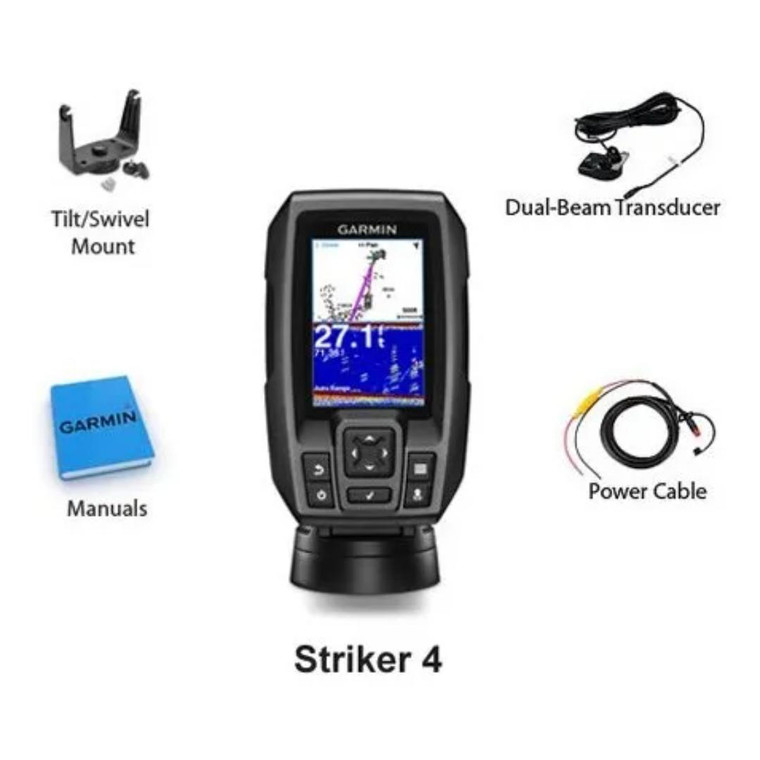 Garmin Striker 4 3.5" Chirp Fishfinder GPS (Refurbished)