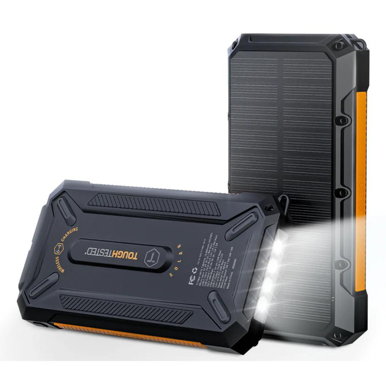 ToughTested SOLAR ROC16 16,000 mAh Powerbank with Wireless Charging & PD Fast Charging
