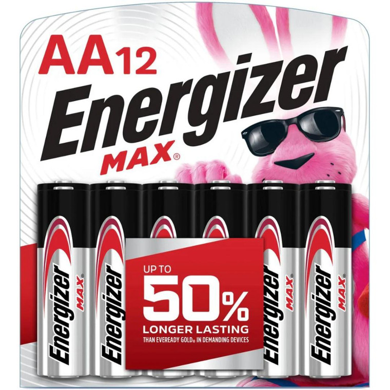 Energizer Max AA 1.5V Battery - Family 12 Pack