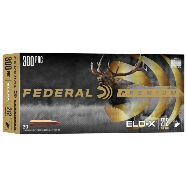 Federal Premium 300 PRC, 212 gr, ELD-X, 2860 fps