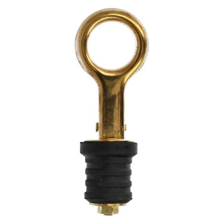 Eagle Claw Boat Drain Plug, Snap, Brass