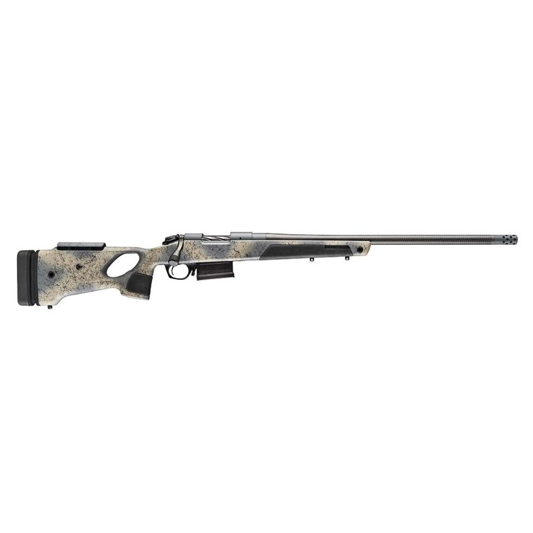 Bergara Thumhole Carbon Wilderness, 7 PRC, Sniper Grey Cerakote/Custom Camo