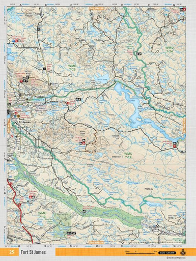 Backroad Maps Northern BC Tsayta - Nechako Outdoors