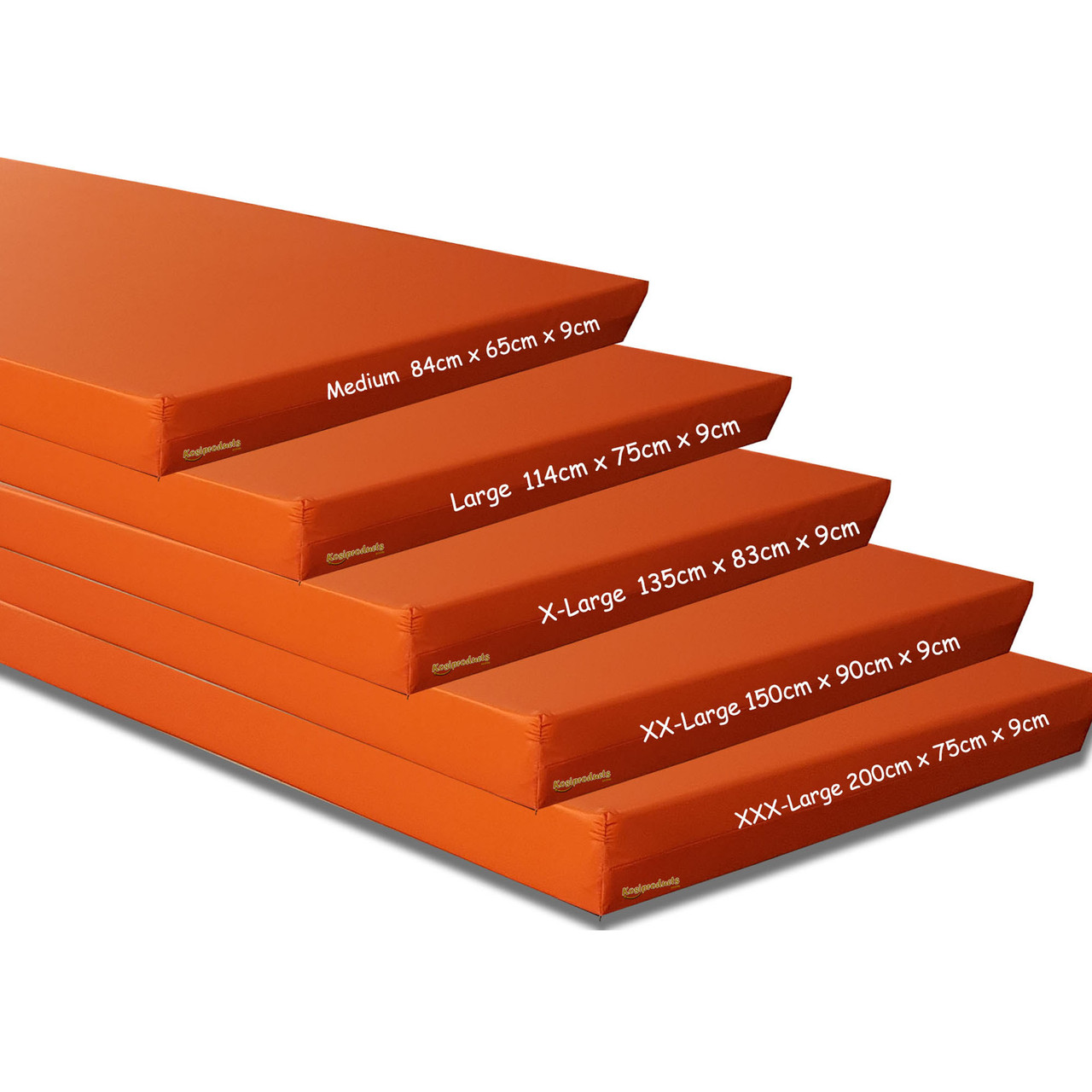 Kosipad Orange Gymnastics crash landing gym mat 9cm thick-4
