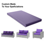 Custom Made Crash Mats, Seating Pads Purple 5cm thick