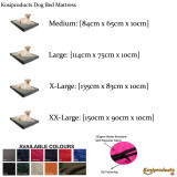 Waterproof Dog Bed Soft Polyester Fabric Removable Cover Dimensions