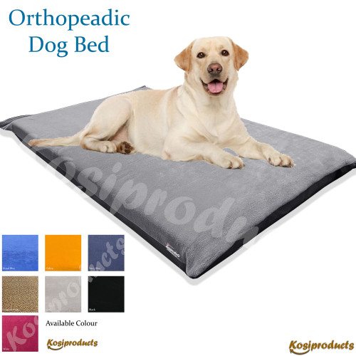 Grey Orthopedic Non-Slip Waterproof Dog Bed Mattress - 1