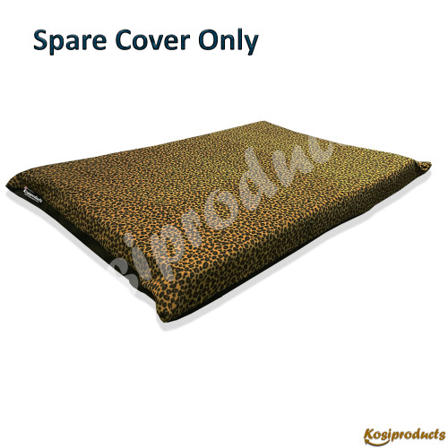 Non Slip Dog Bed Replacement Cover, Leopard Anti Pill Fleece Spare Cover -Kosipet-1