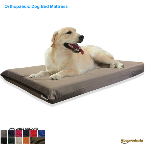 Waterproof Orthopedic Dog Bed Mattress, Grey Water Resistant Polyester Cover-main