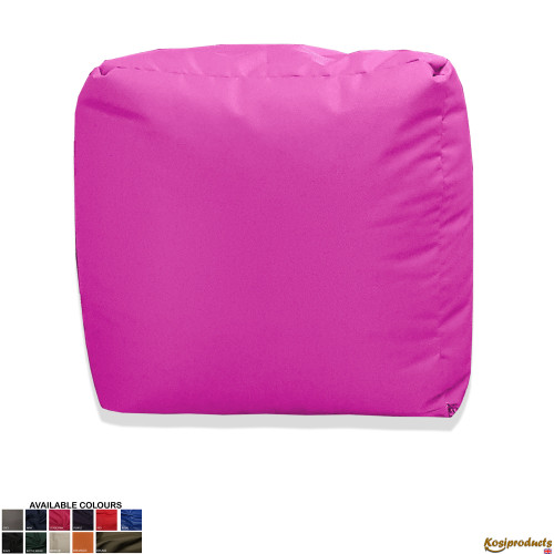 Ottoman Bean Bag Footstool Pouf Pink Main 1