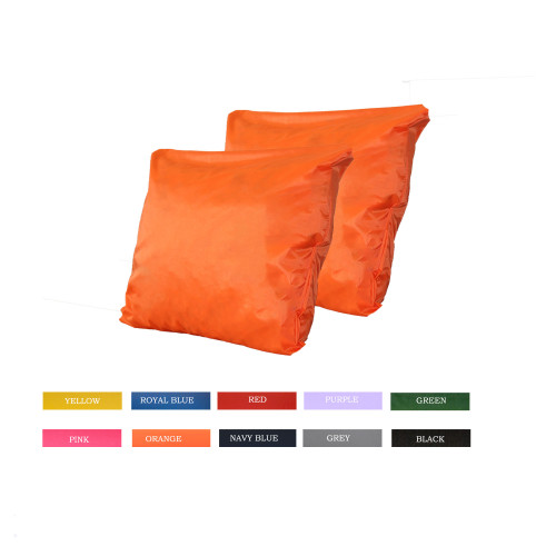 Kosipad Orange Square waterproof garden cushions 2 Pack