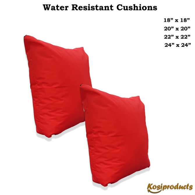 Outdoor Cushions for Pallet and Rattan Furniture Square Red-2 Pack