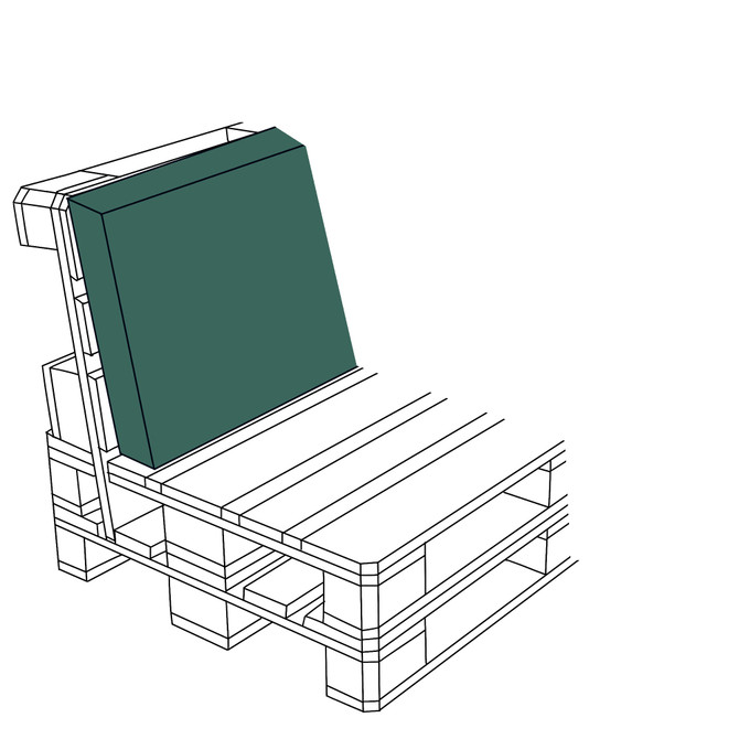 Green Pallet Seating Cushion Pads-2