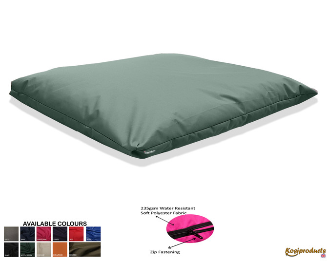 Large Beanbag Floor Cushions, Floor Pillow Green-4