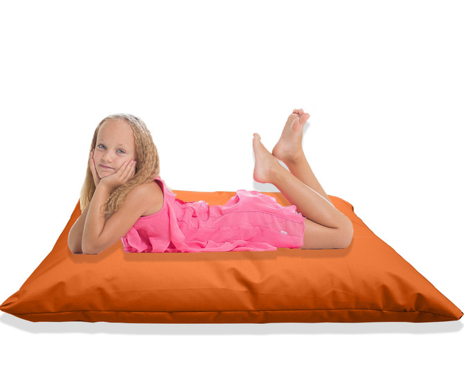 Large Beanbag Floor Cushions, Floor Pillow Orange Model-1