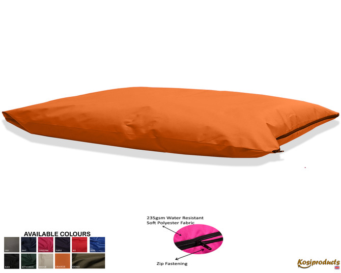 Large Beanbag Floor Cushions, Floor Pillow Orange-2