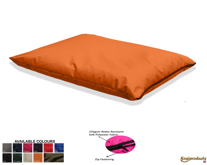 Large Beanbag Floor Cushions, Floor Pillow Orange-5