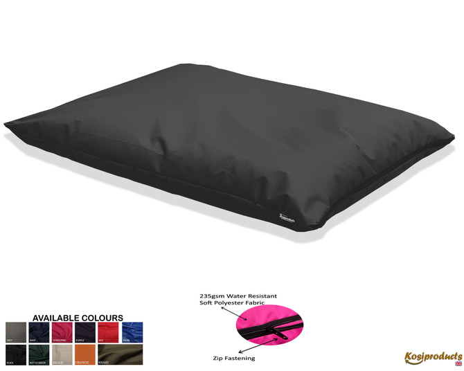 Large Beanbag Floor Cushions, Floor Pillow Black-4