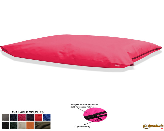 Large Beanbag Floor Cushions, Floor Pillow Red -4