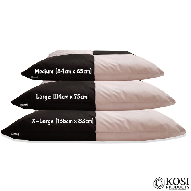 White-Black-Large Floor Cushions, Floor Pillow-1