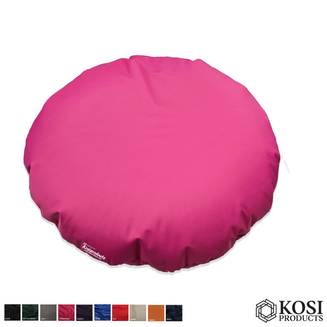 Pink Beangbag Round Floor Cushions Indoor and Outdoor Water Resistant-2