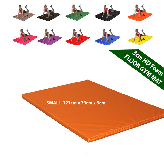 Kosipad 4cm Thick foam floor gym crash mats Orange Small