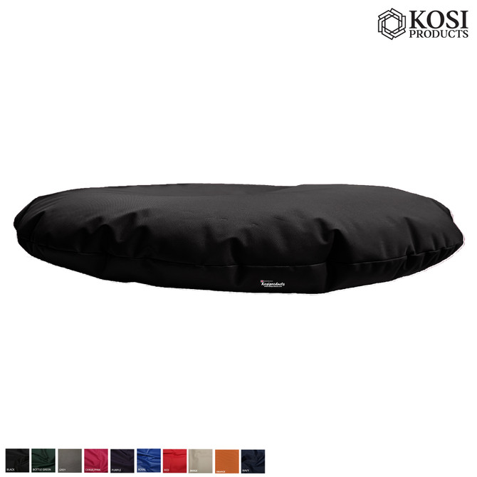 Black Beangbag Round Floor Cushions Indoor and Outdoor Water Resistant-2