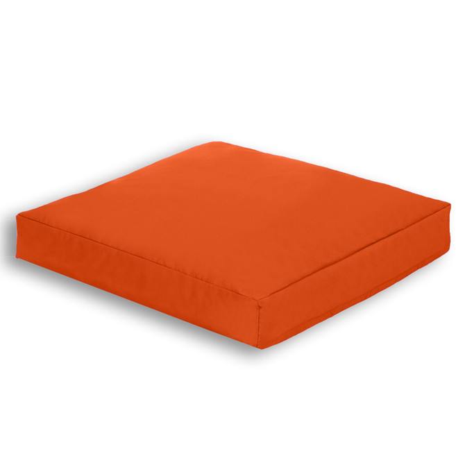 Orange Floor Cushion Square Pillow Beanbag Thick Outdoor Garden Chair Seat-1