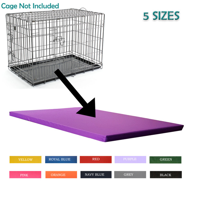 Dog Cat Cage Crate Mat Bed  Mattress Tough Water Resistant Purple Cover 5cm thick-1