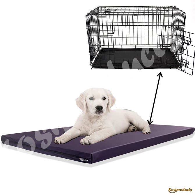 Dog Cat Cage Crate Mat Bed  Mattress Tough Water Resistant Purple Cover 5cm thick-7