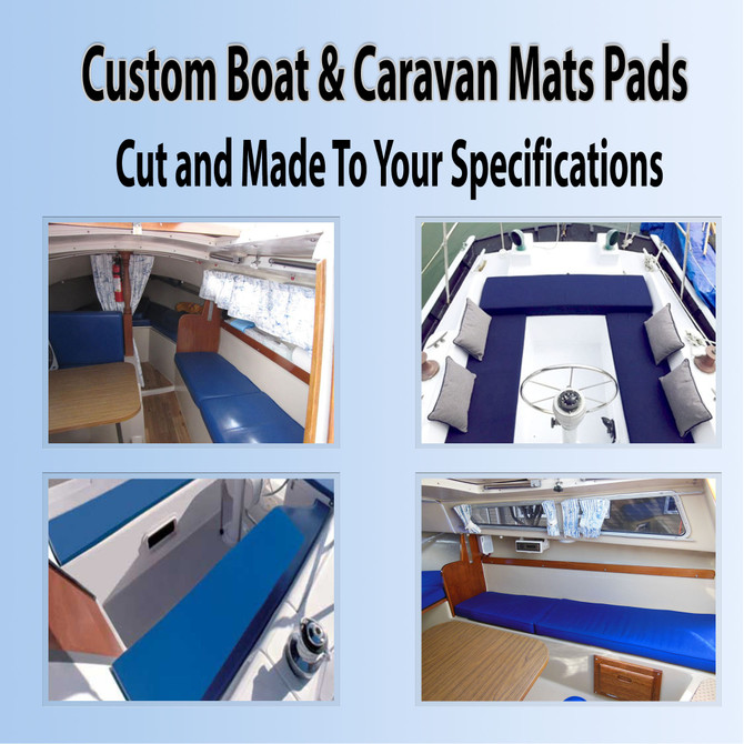 Custom Made to Measure bespoke Pads for caravans, boats, motorhomes Red