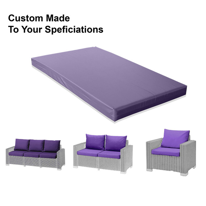 Custom Made Crash Mats, Seating Pads Purple 5cm thick