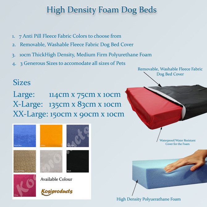 Ochra Waterproof Non-Slip Dog Bed Mattress- 2