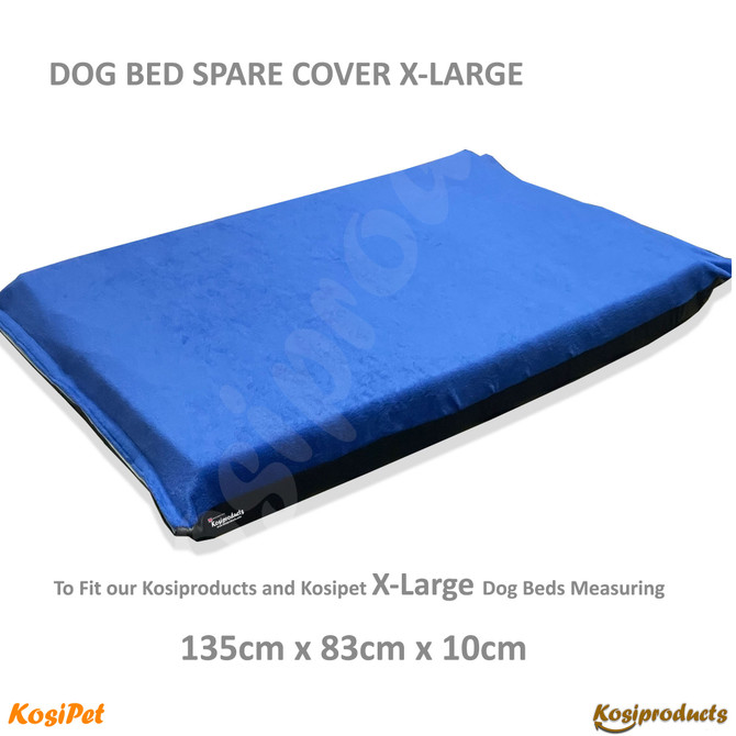 Dog Bed Replacement Cover, Non Slip Royal Blue Anti Pill Fleece Spare Cover -Kosipet-2