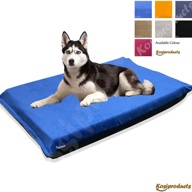 Non Slip Dog Bed Replacement Cover, Royal Blue Anti Pill Fleece Spare Cover -Kosipet-5